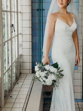 Timeless Wedding Dress with Full Lace (Essense of Australia)
